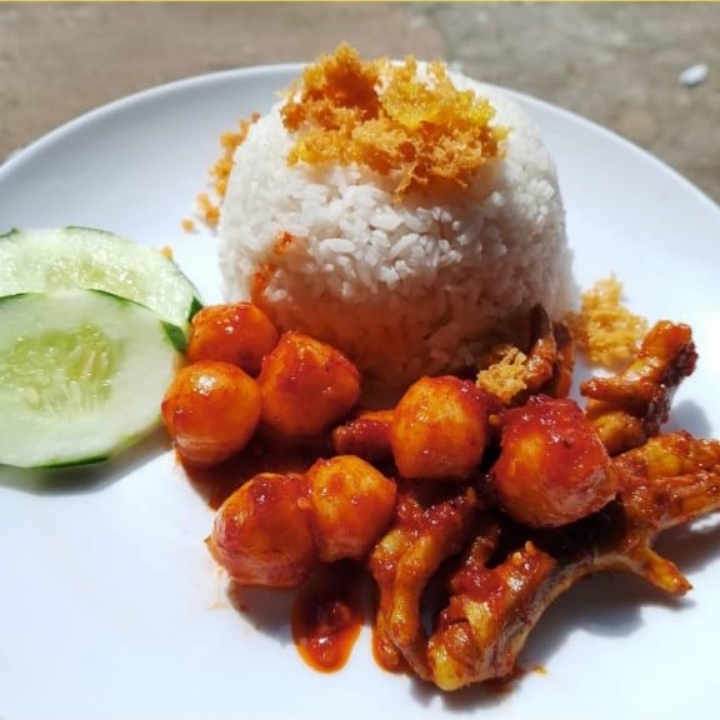 Ceker Mercon Mix Pentol  Mercon Plus Nasi