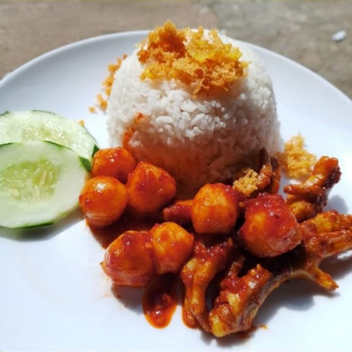 Ceker Mercon Mix Pentol Mercon Tanpa Nasi