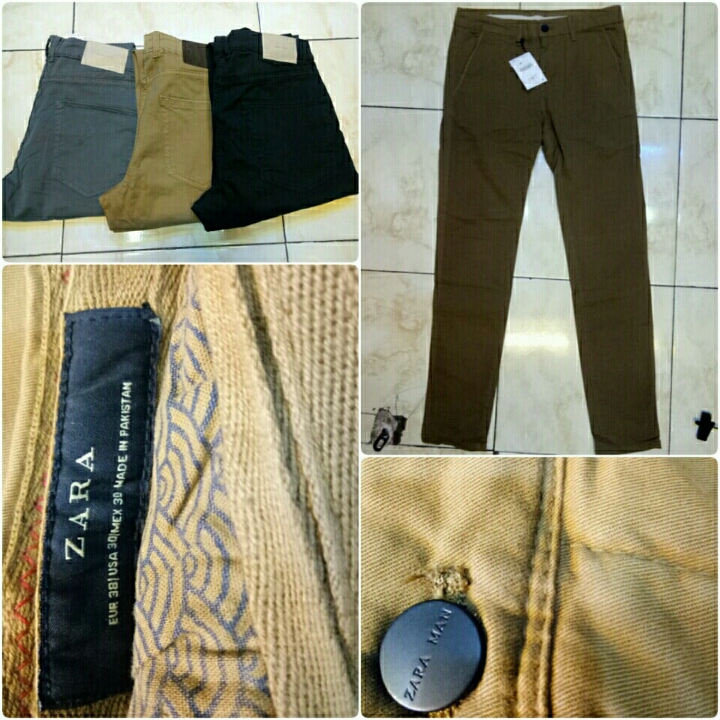 Celana Chino Zara Man Original