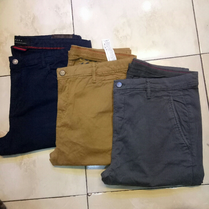 Celana Chino Zara Man Original 2