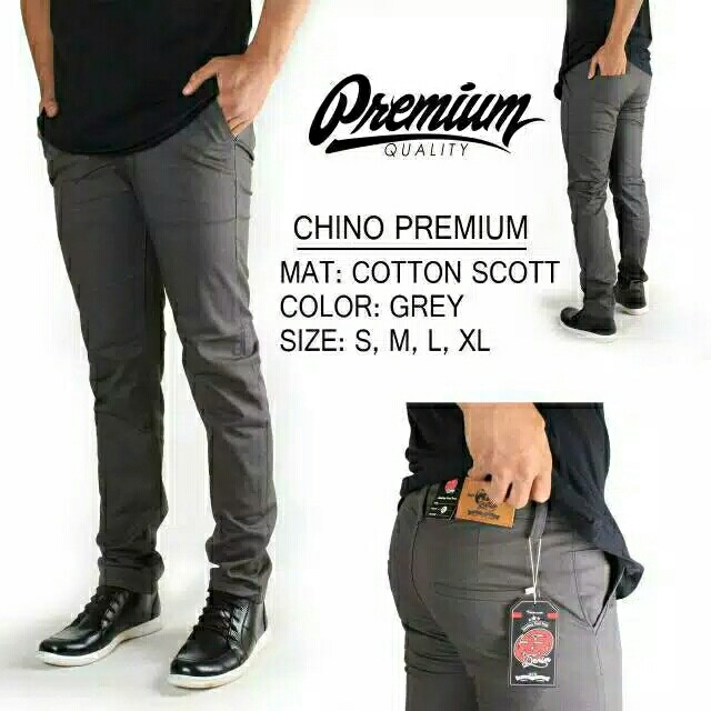 Celana Chino panjang pria 28 sd 34 original 4