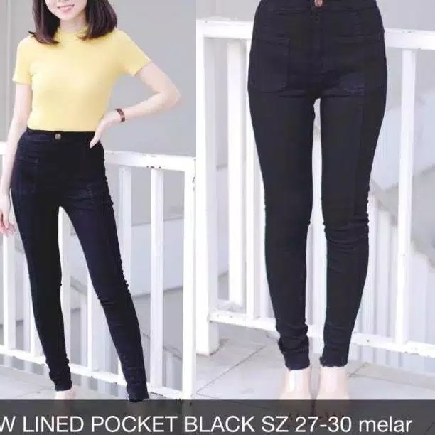 Celana Hw HighWaist HW Front Pocket Line 2