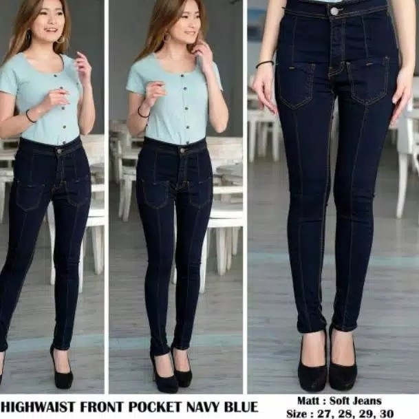 Celana Hw HighWaist HW Front Pocket Line 4