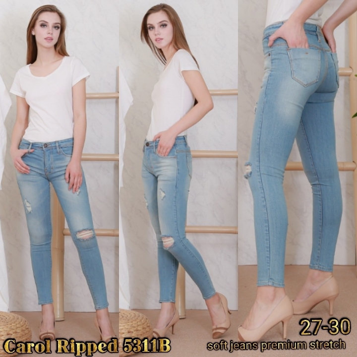 Celana Jeans Carol Ripped 5311B