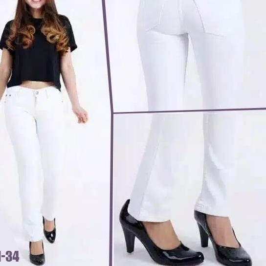 Celana Jeans Cutbray Polos Jumbo Bigsize 5