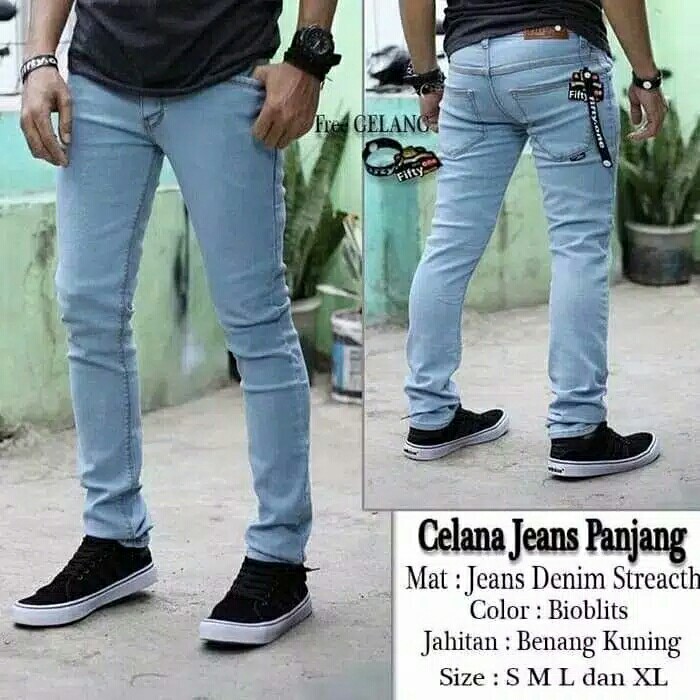 Celana Jeans Pria Pensil Skinny  Celana Terlaris  Celana jeans slimf 4