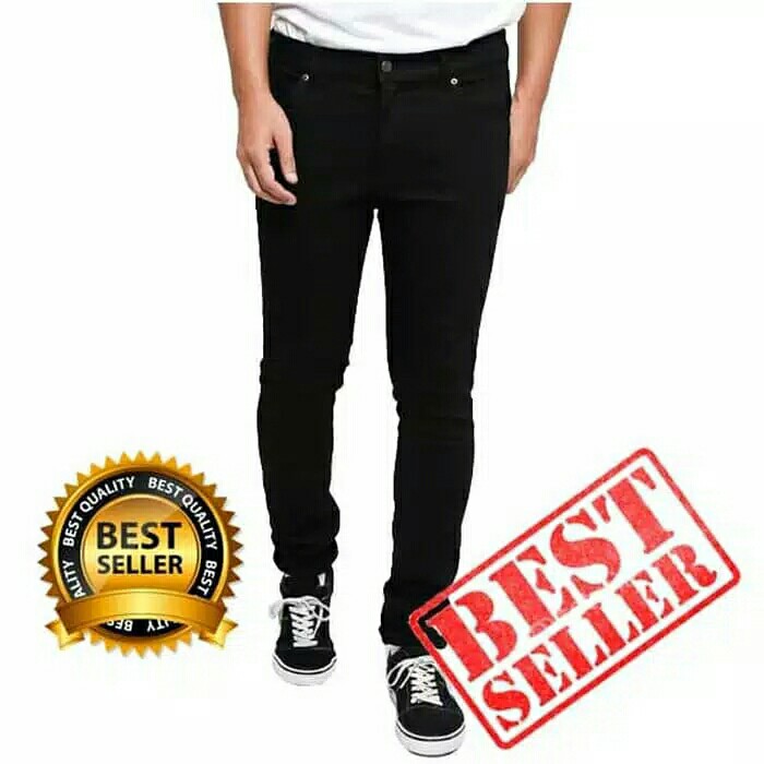 Celana Jeans Pria Pensil strecth slimfit Cheap Monday - Hitam 2