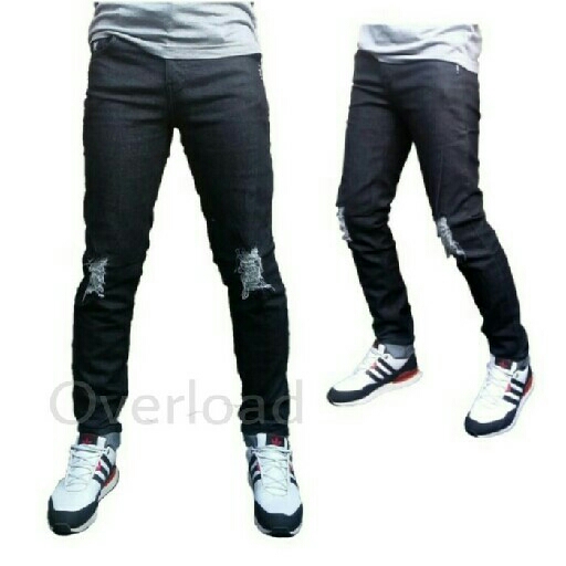 Celana Jeans Sobek 