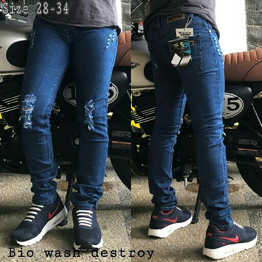 Celana Panjang Jeans Ripped Destroy