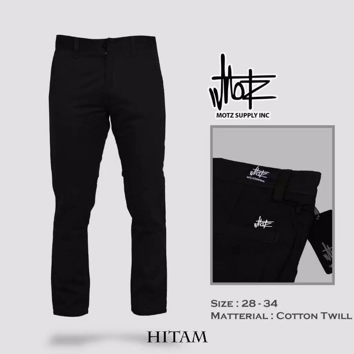 Celana Pria - Chino HITAM Original By Motz