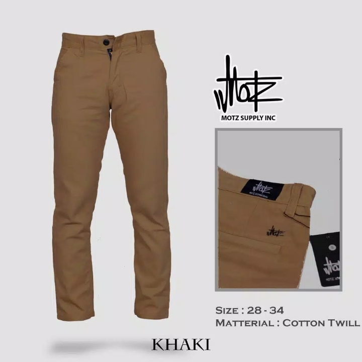 Celana Pria - Chino KHAKI Original By Motz