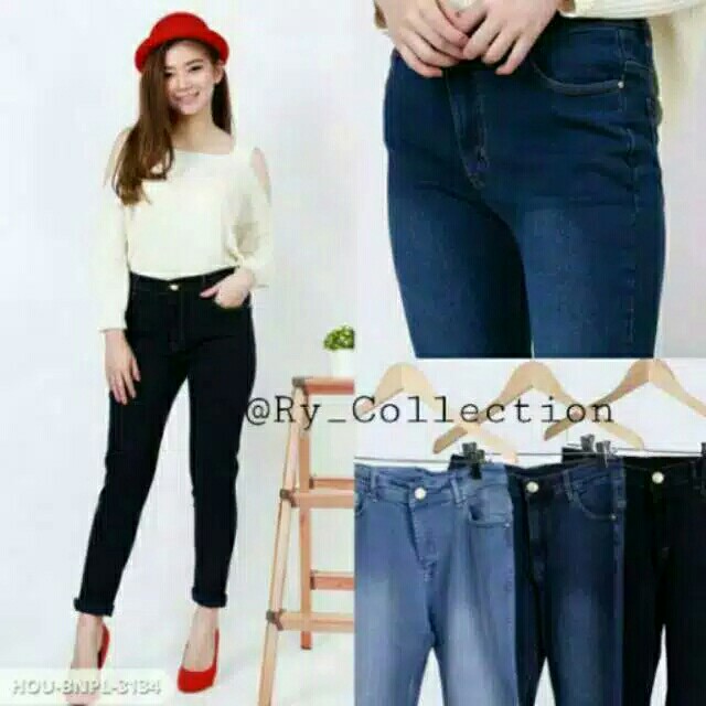 Celana jeans wanita celana panjang wanita skinny street 2