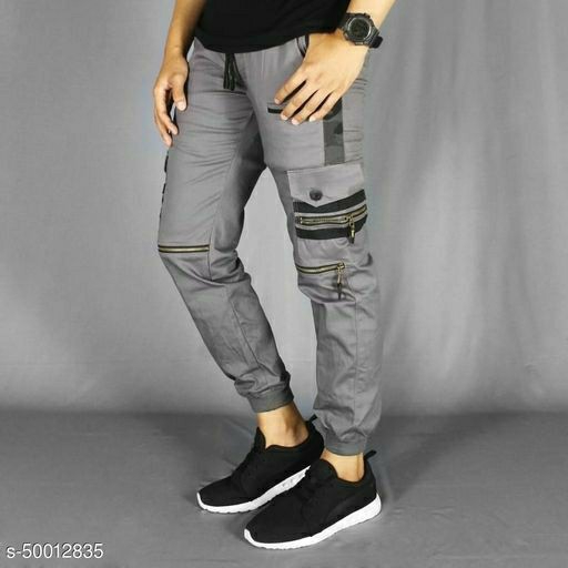 Celana joger jogger cargo ziper 3