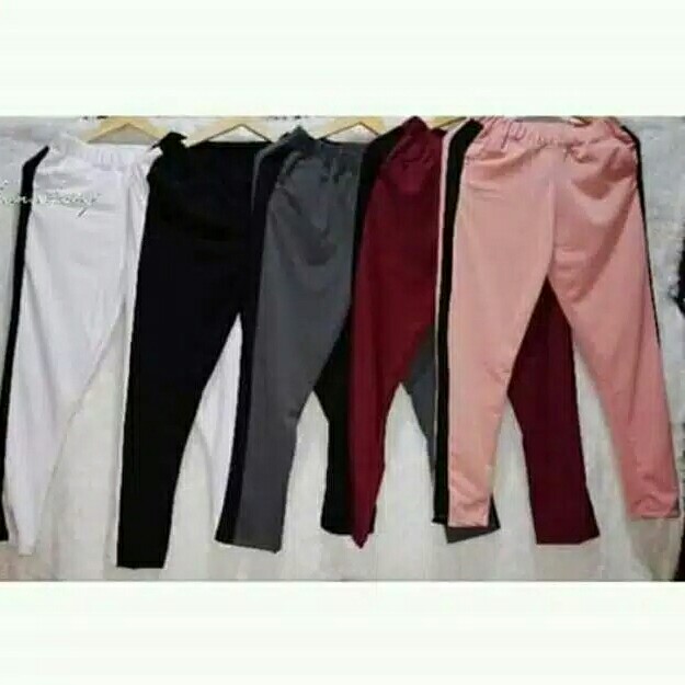 Celana panjang wanita zara pant side strip celana pa 4