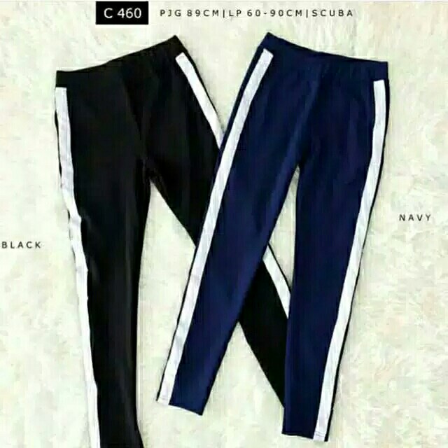 Celana panjang wanita zara pant side strip celana pa 5