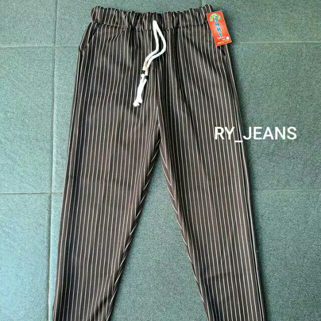 Celana salur zara pant celana panjang wanita 4