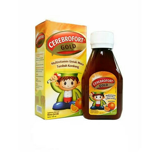 Cerebrofort Gold 100 ml rasa jeruk