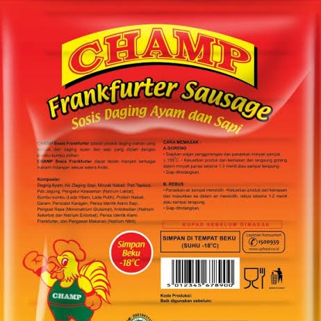 Champ Frankfurter Sausage