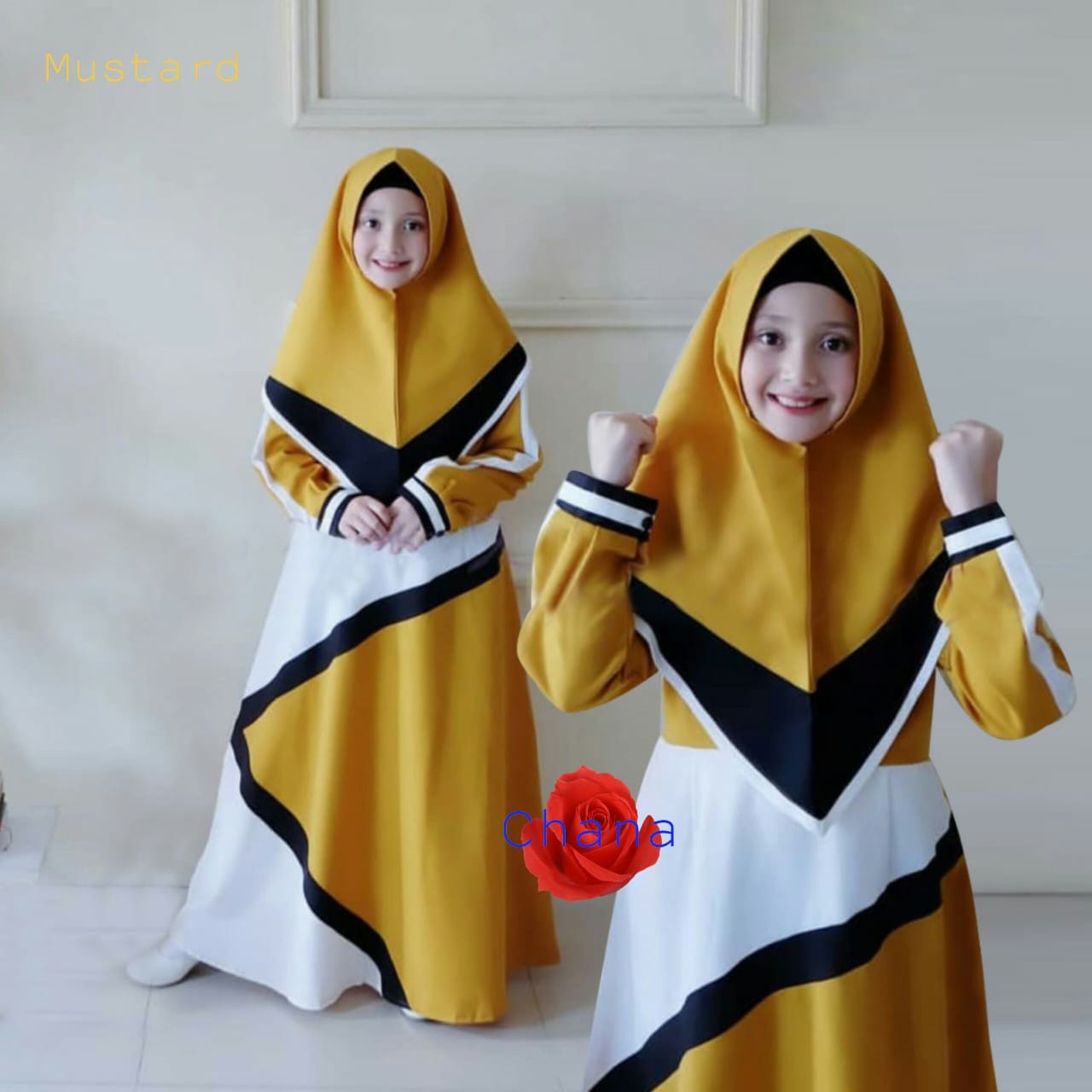 Chana Syari Warna Mustard Kisaran Usia 7-9tahun