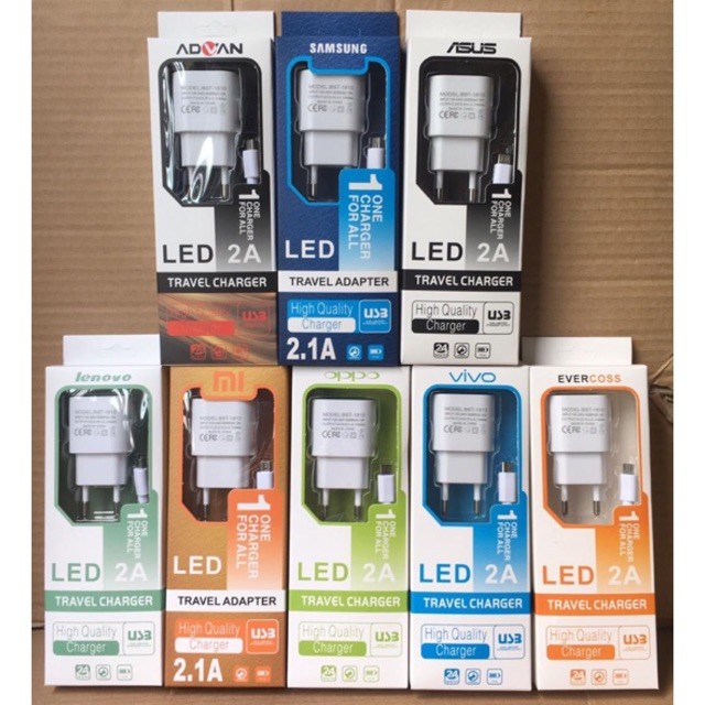 Charger LED 2A Travel Charger Ready Banyak Merk 2