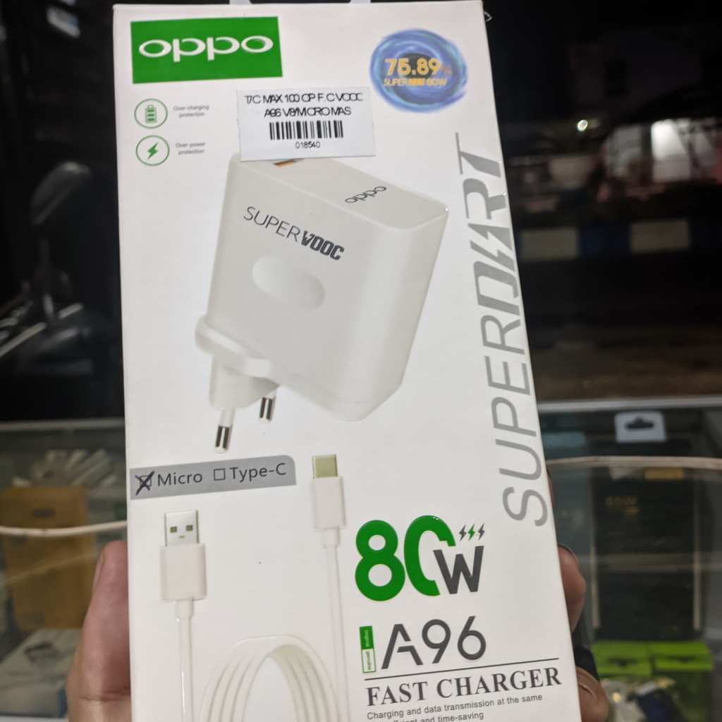 Charger OPPO Original 80 Watt Charging Real Type C