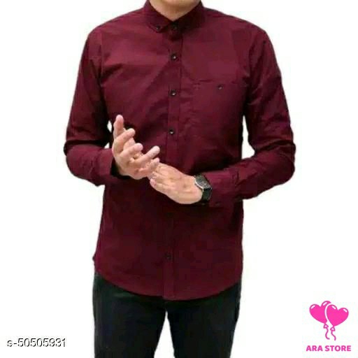 Checkout this hot  latest KemejaKemeja Lengan Panjang Pria 6-Maroon