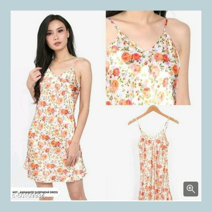 Checkout this hot  latest Pakaian TidurDaster Luna - Flower Orange