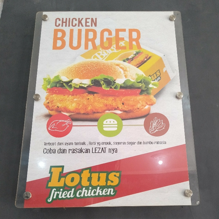 LOTUS- CHIKEN BURGER