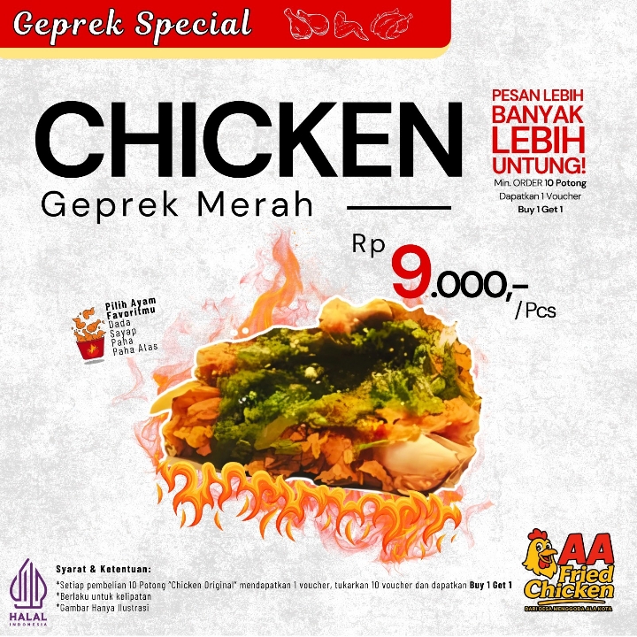 Chicken Geprek Ijo