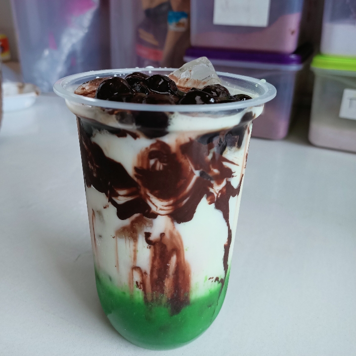 Choco Fresh Milk Boba Avocado