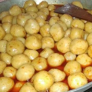 Cilok Kuah Pedaass Di Tumis Dg Telor