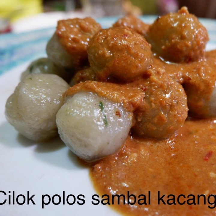 Cilok Polos Sambal Kacang