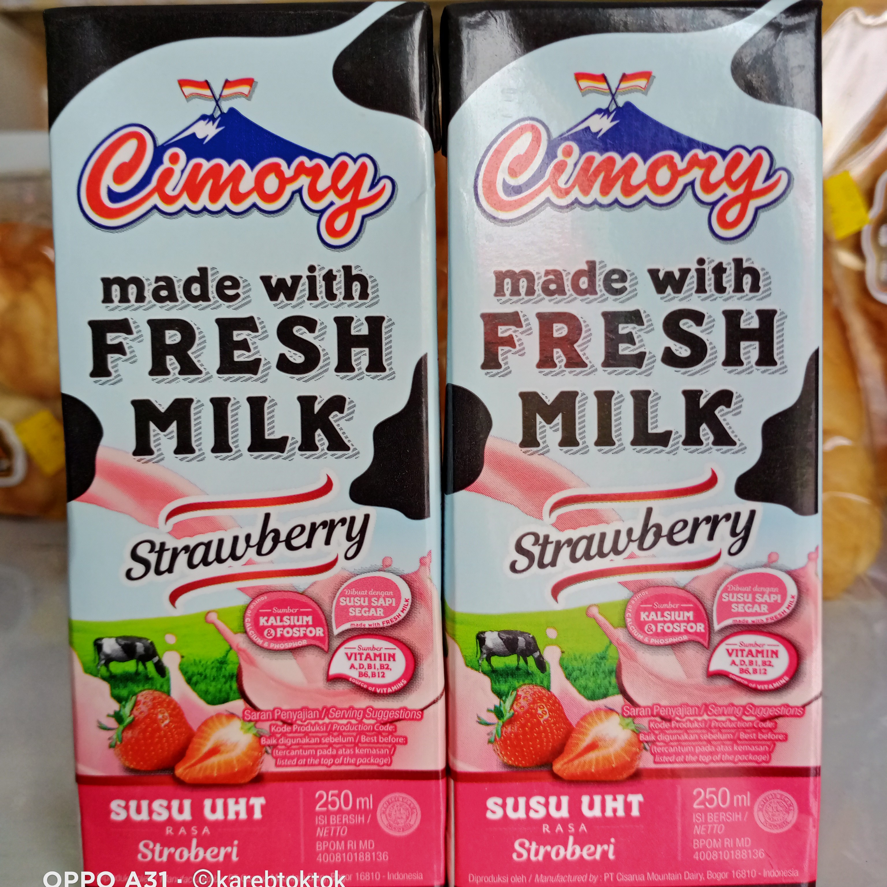 Cimory FreshMilk Stroberi 250ml