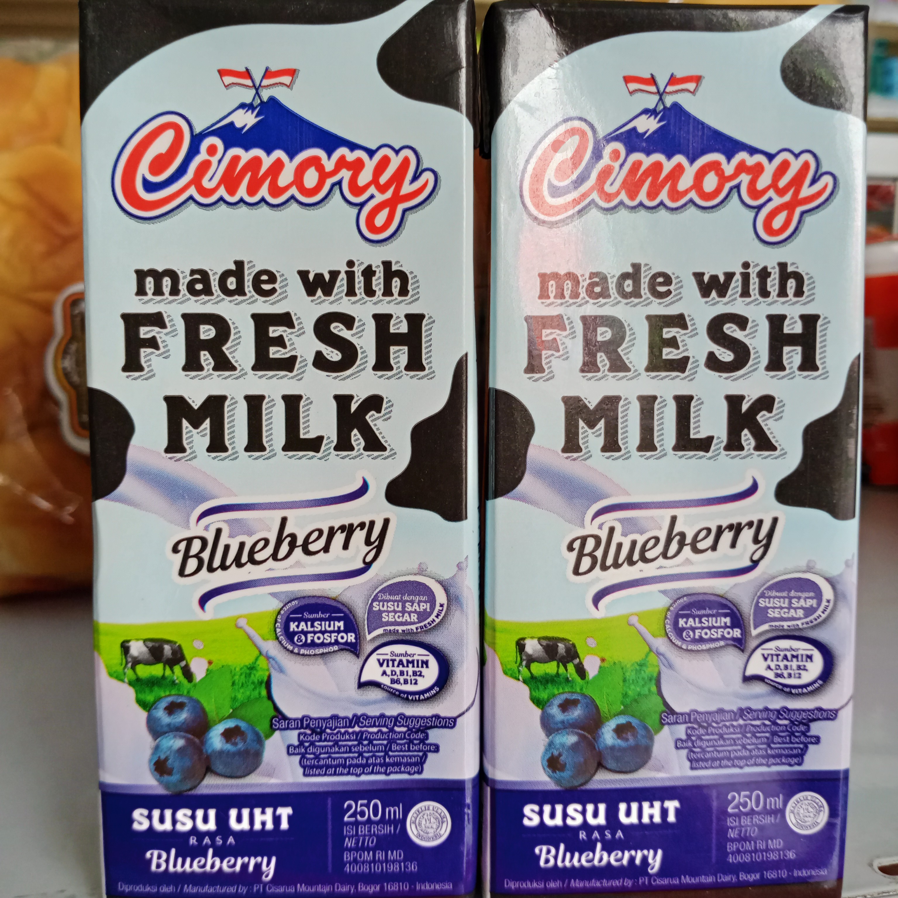 Cimory Freshmilk Blueberry 250ml