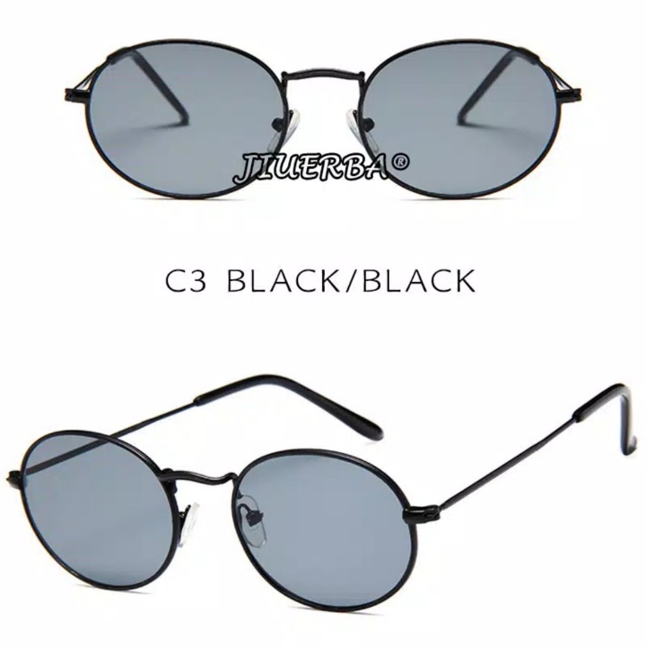 Classical RB Small Oval Kacamata Hitam WanitaPria Sunglasses Anti UV4 3