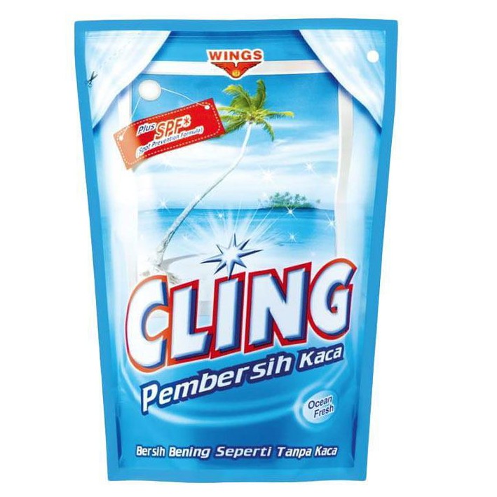 Cling Ocean Pembersih Kaca Plastik 425ml