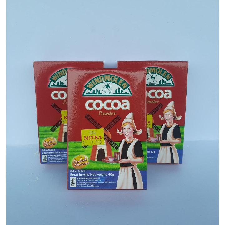 Cocoa Bubuk Wind Molen Kotak 40gr