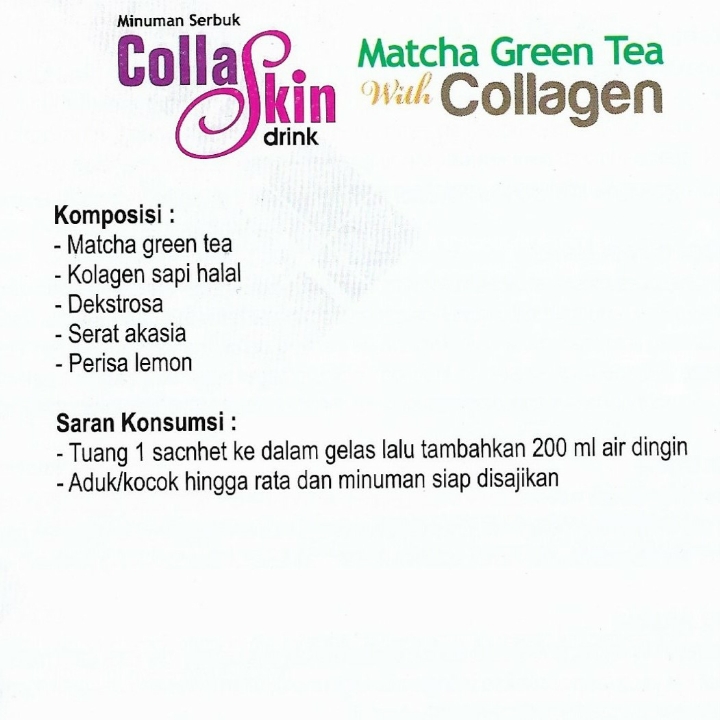 ColaSkin Drink Matcha Green Tea with collagen 2