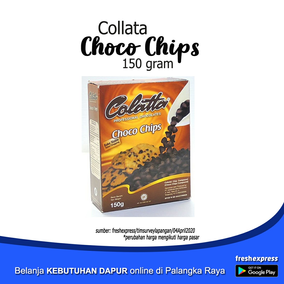 Collata Choco Chips 150 Gram