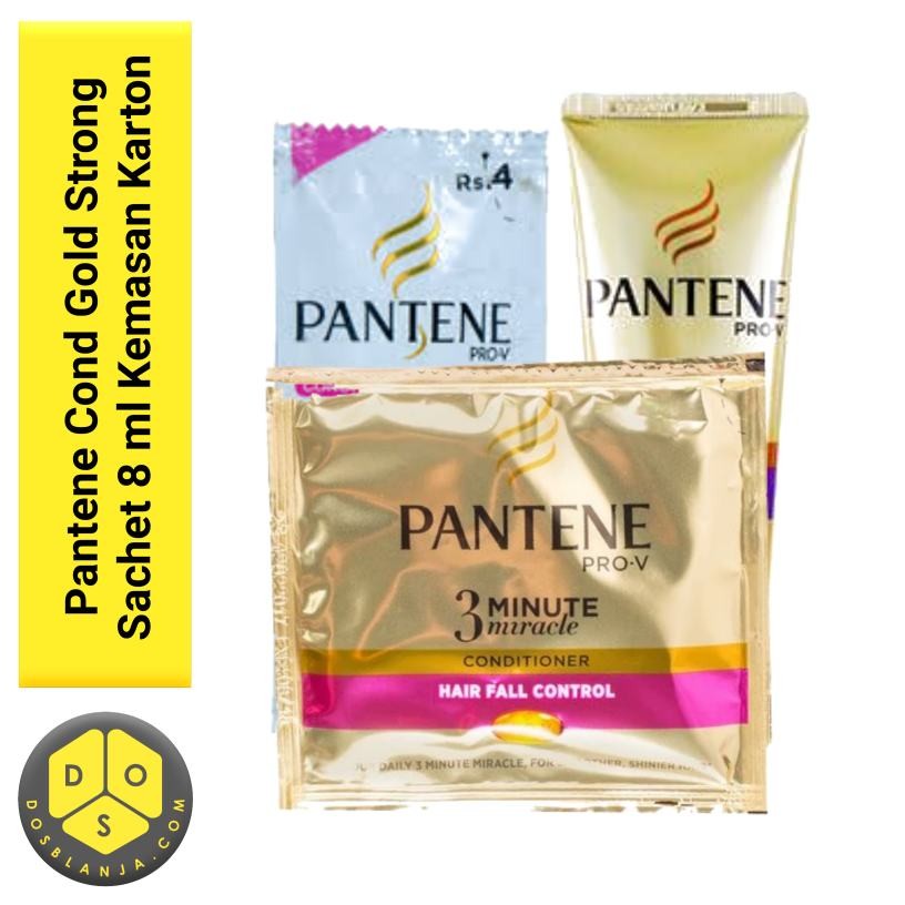 Conditioner Pantene Gold Strong Sachet 8 ml Kemasan Karton