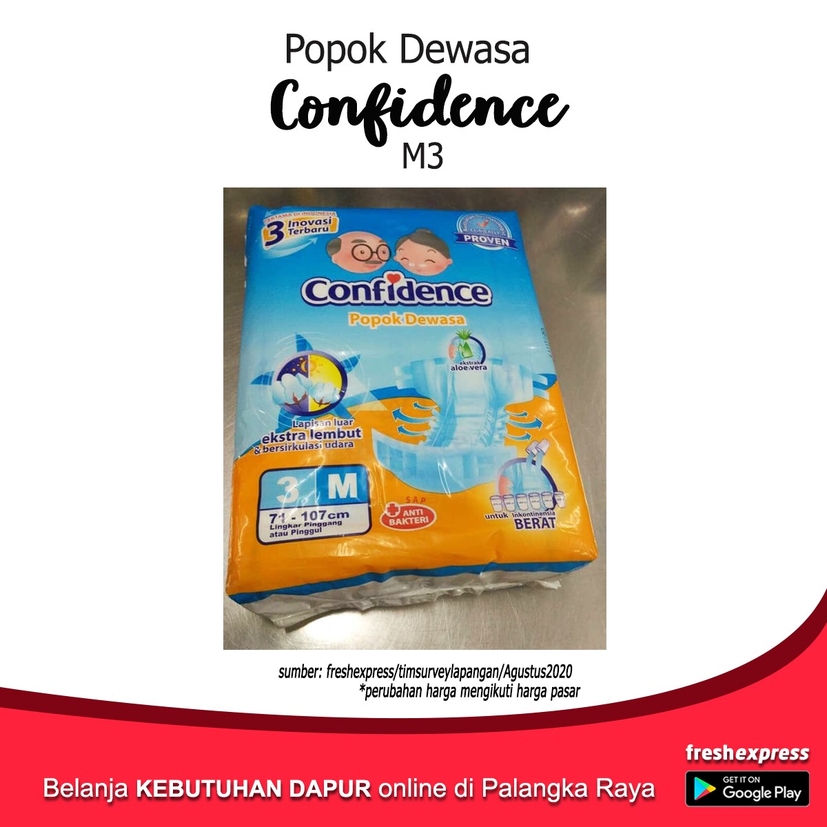 Popok Dewasa Confidence M3