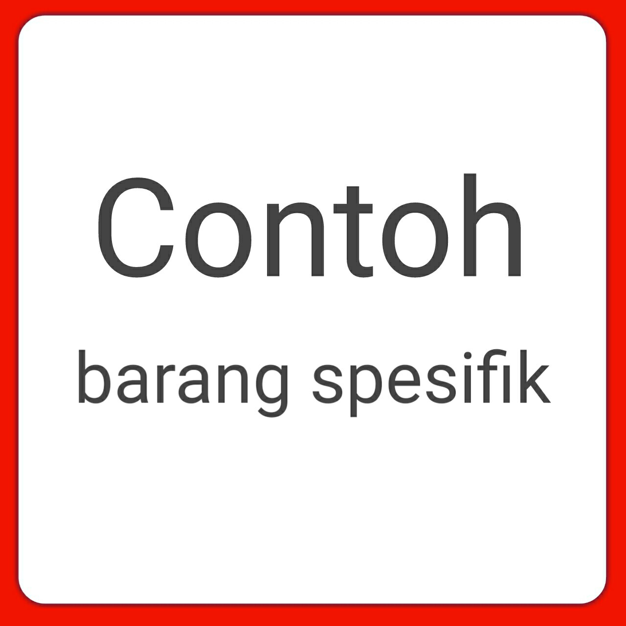 Contoh Barang Jualan 1