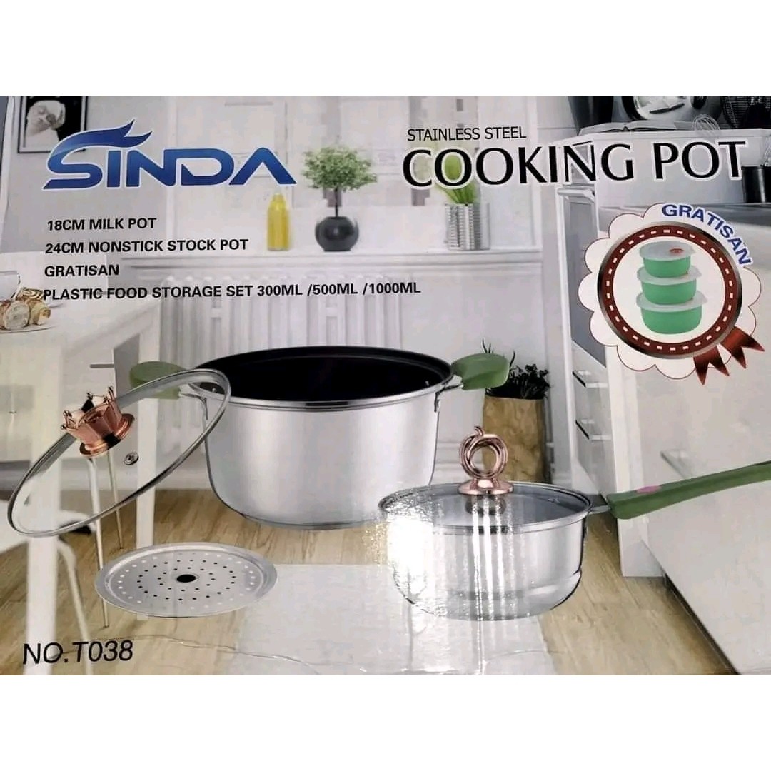 Cooking pot stainless steel set Sinda T038