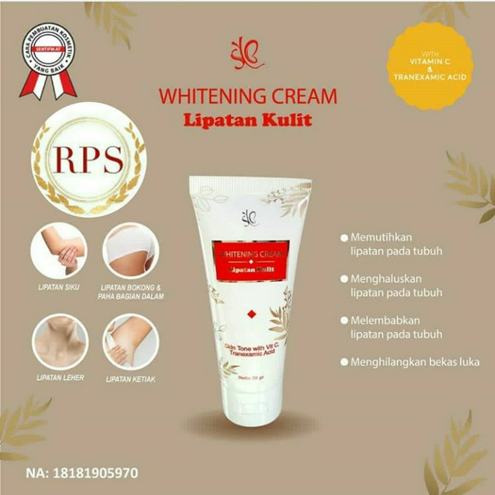 Cream Pemutih Lipatan Kulit