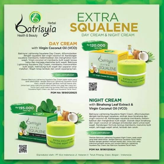 Cream Squalane Batrisyia