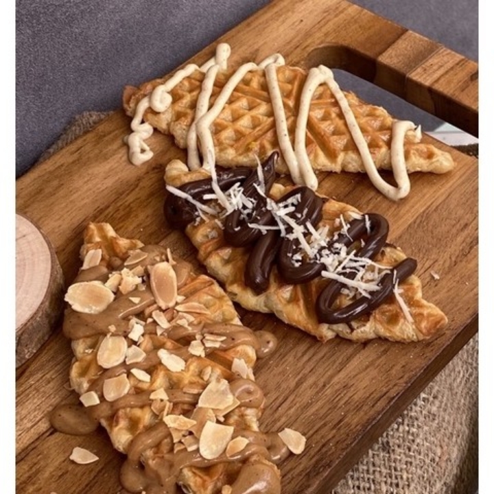 Croffle Topping chocolate Almond