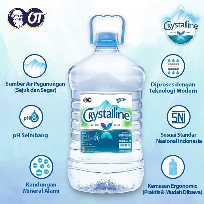 Crystaline Mini Galon 6L 2