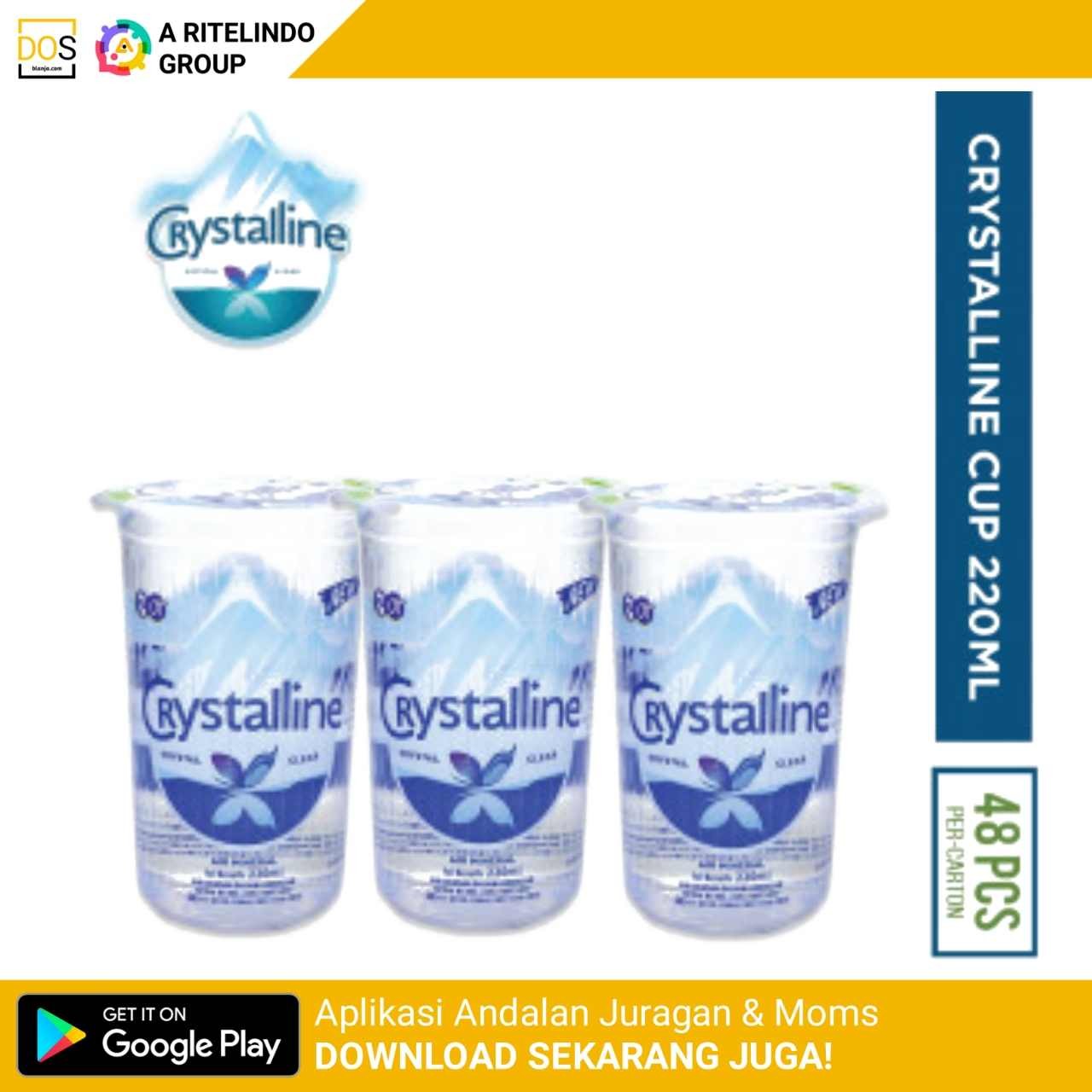 Crystalline Gelas Kemasan Karton