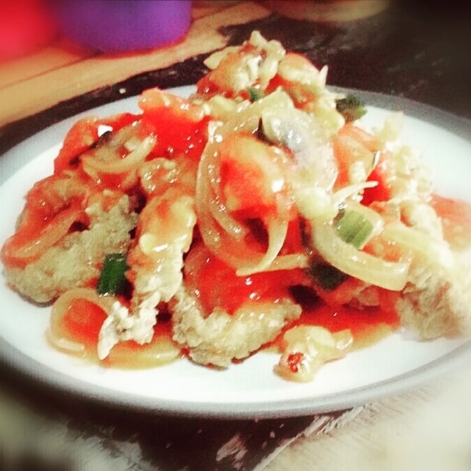 Cumi Asam manis Nasi