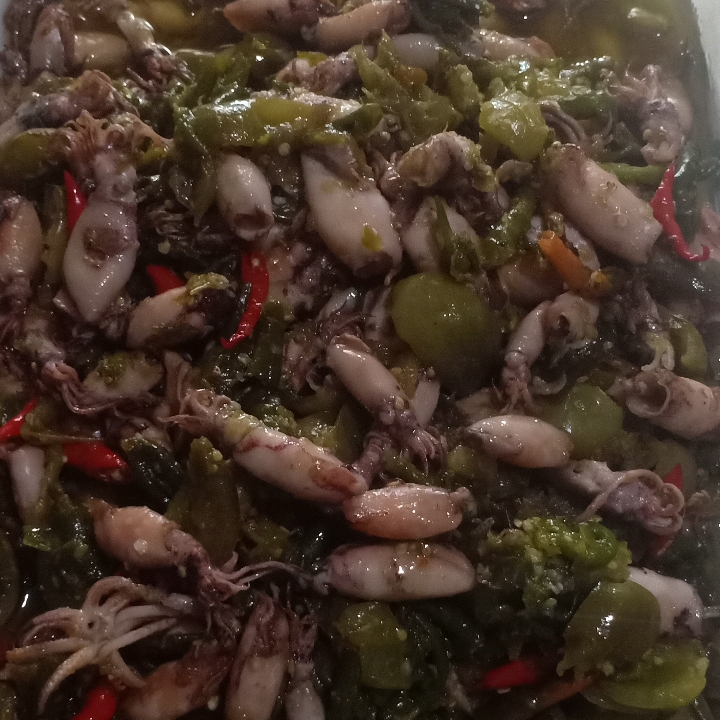 Cumi Asin Sambal Ijo